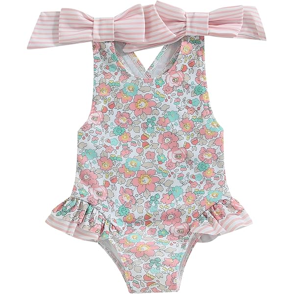 【threetimes】25HS★(S,M,L) Baby Shower Swim Bolero Amazon.com: Toddler Baby Girl One-Piece Swimsuit 0 6 9 12 18